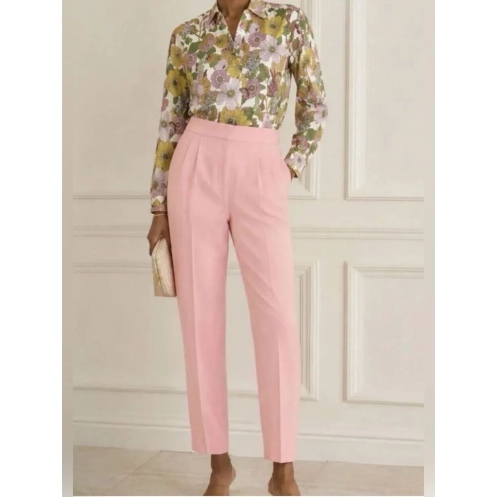 NWT Tuckernuck Adalie Wildflower Fields Pink Floral Jumpsuit Sz 6 Long Sleeve
